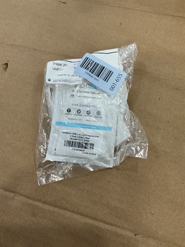 Photo 1 of TechMatte USB C to Lightning Adapter - 2 Pack