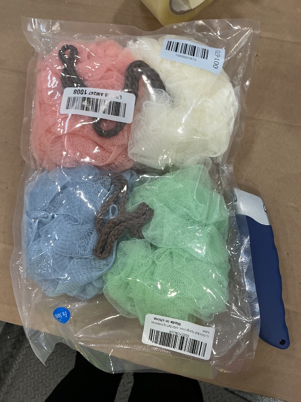 Photo 1 of Fu Store Loofah Sponge Shower Loofahs (4 Colors, 60g)