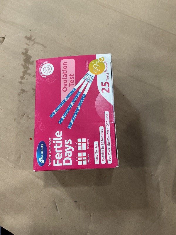 Photo 1 of HEAL-CHECK 25 Count Ovulation Test Strips with Cups, Bulk Ovulation Test Strips for Women, Ovulation Predictor Kit, Accurate Fertility Tests for Home, Individually Wrapped 5mm LH