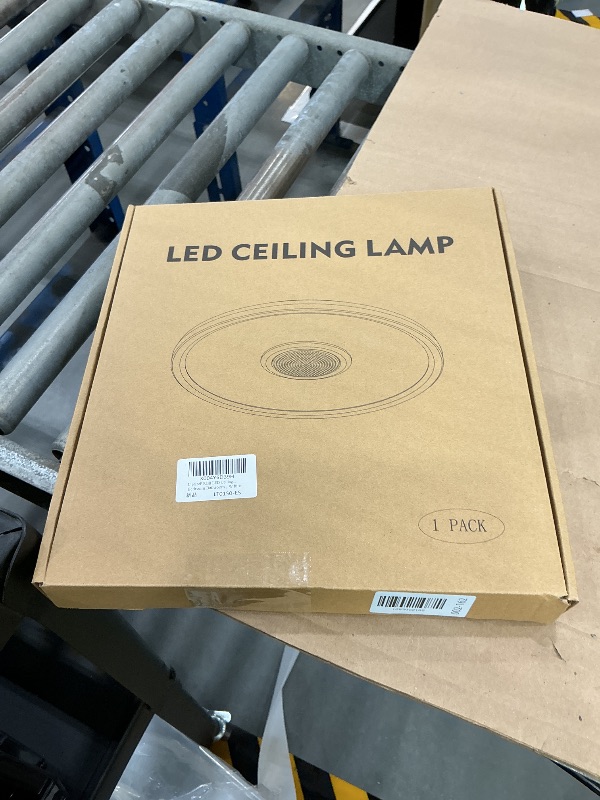 Photo 1 of UprizeP RGB LED Ceiling Light with Bluetooth Speaker, 11" White