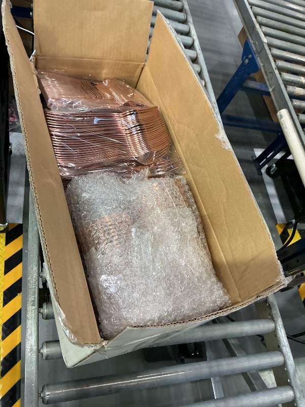 Photo 1 of YOUBET Rose Gold Plastic Plates Set