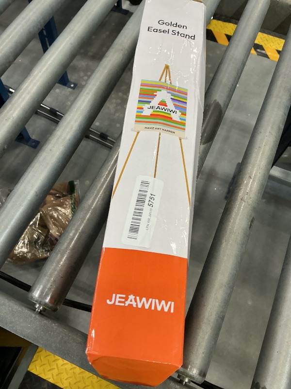 Photo 1 of JEAWIWI Metal Display Easel, 66 Inch, Gold