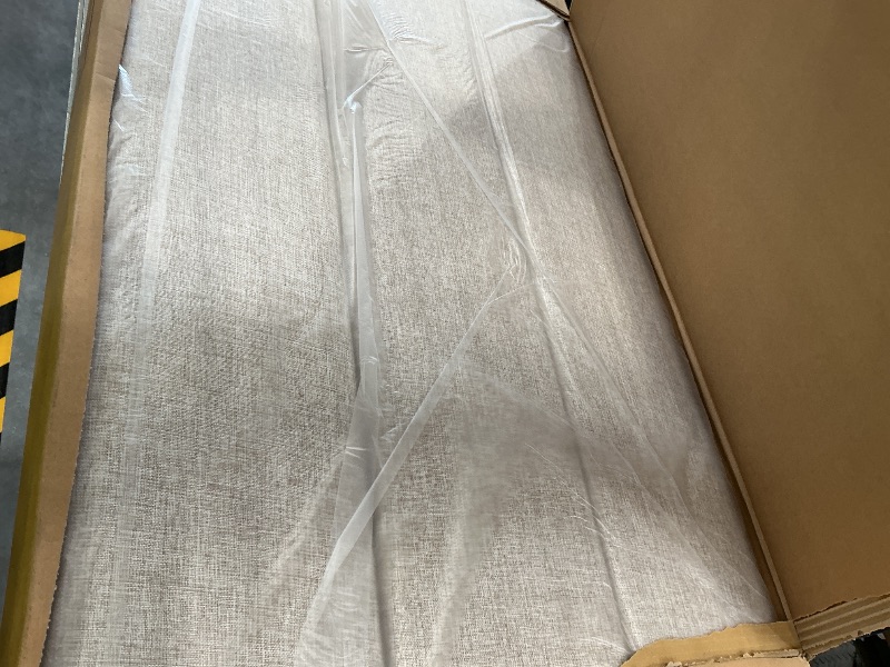 Photo 1 of Mxhtcewz Queen Platform Bed Frame with Adjustable Linen Fabric Upholstered Headboard, Strong Slats Support, Noise-Free, No Box Spring Required, Easy Assembly for Bedroom Guest Room, Beige