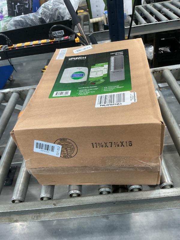Photo 1 of uPunch HN1500 Starter Time Clock Bundle for Small Business: Employee Punch Clock System with 100 Time Cards, Card Rack, and Ribbon