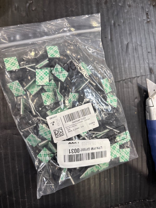 Photo 1 of EBOOT Adhesive Cable Wire Clips, 100 Pieces