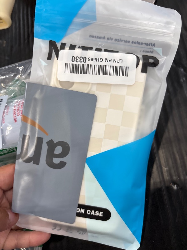 Photo 1 of NITITOP iPhone 11 Checkered Case - White
