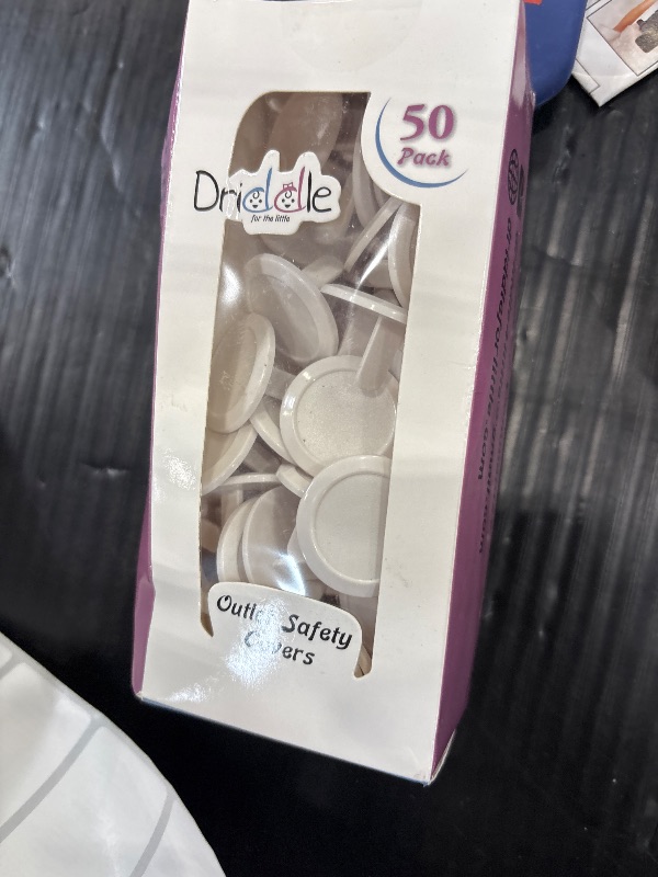 Photo 1 of 50 Pack - Outlet Plug Baby Safety Covers - Protect Little Kids from Electrical Danger with Child Proof Socket Caps - White - Driddle