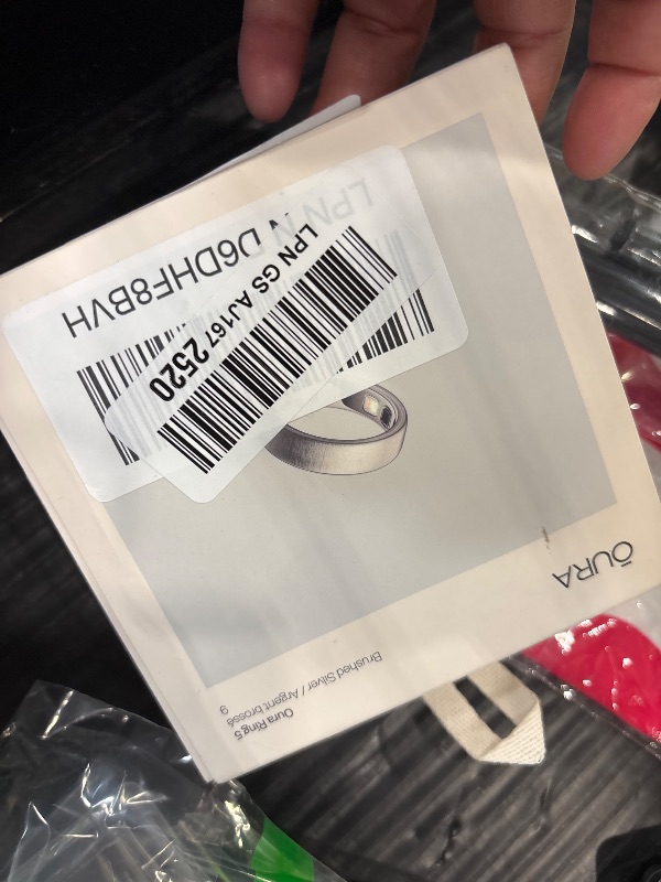Photo 1 of OURA Ring 5 Smart Ring - Brushed Silver - Size 9 - Fitness & Sleep Tracker
