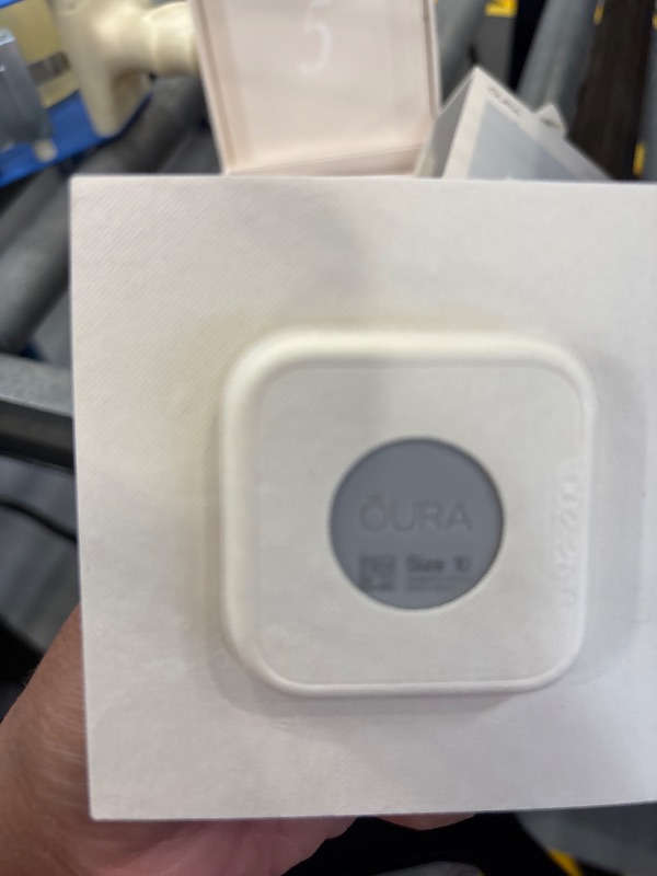 Photo 1 of OURA Ring 5 Smart Ring - Brushed Silver - Size 9 - Fitness & Sleep Tracker