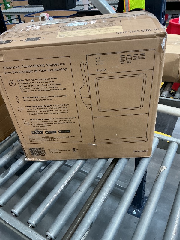 Photo 1 of GE Profile Opal Mini Nugget Ice Maker, Portable Countertop Pellet Ice Machine, Soft Chewable Ice, 36 lbs Per Day, Top Fill Water Reservoir, 2 lb Bin, 6 Pack Descaler & Scoop Included, Stone Grey
