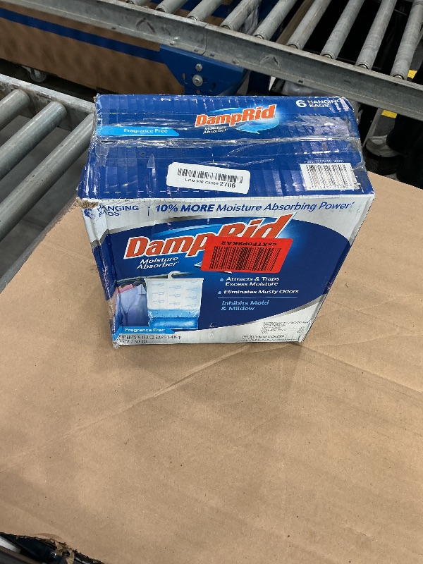 Photo 1 of DampRid Hanging Moisture Absorber, 6 Pack