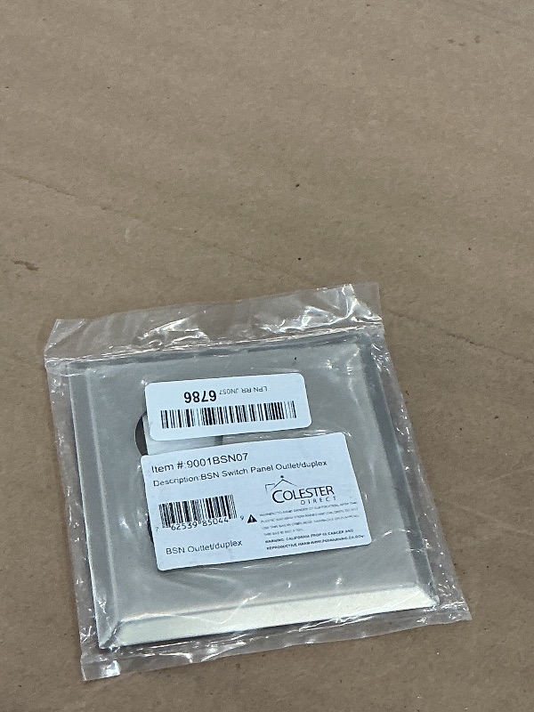 Photo 1 of Colester Direct Brushed Satin Nickel Wall Plate (Outlet/Toggle)