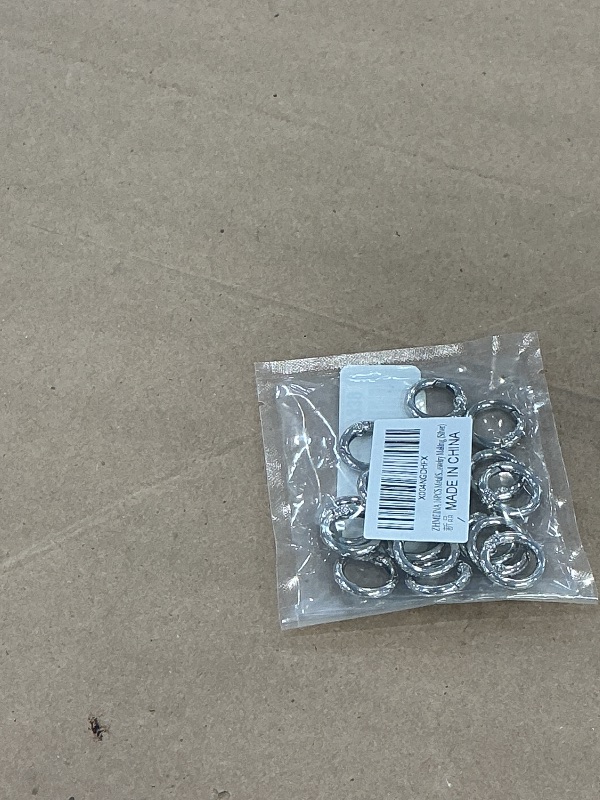Photo 1 of ZHMEINA 16-Piece Metal Spring O Rings - 0.75" Diameter, Silver