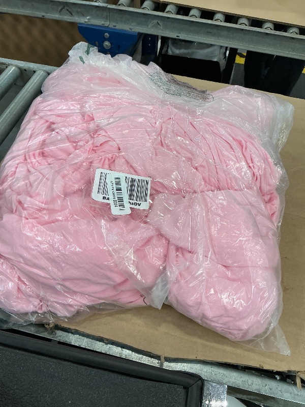 Photo 1 of Dailyset Spandex Tablecloths for 6ft Rectangle Tables (6-Pack, Pink)