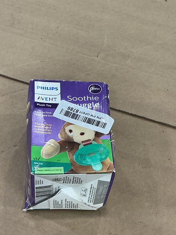 Photo 1 of Philips Avent Soothie Snuggle Pacifier Holder with Detachable Pacifier, 0m+