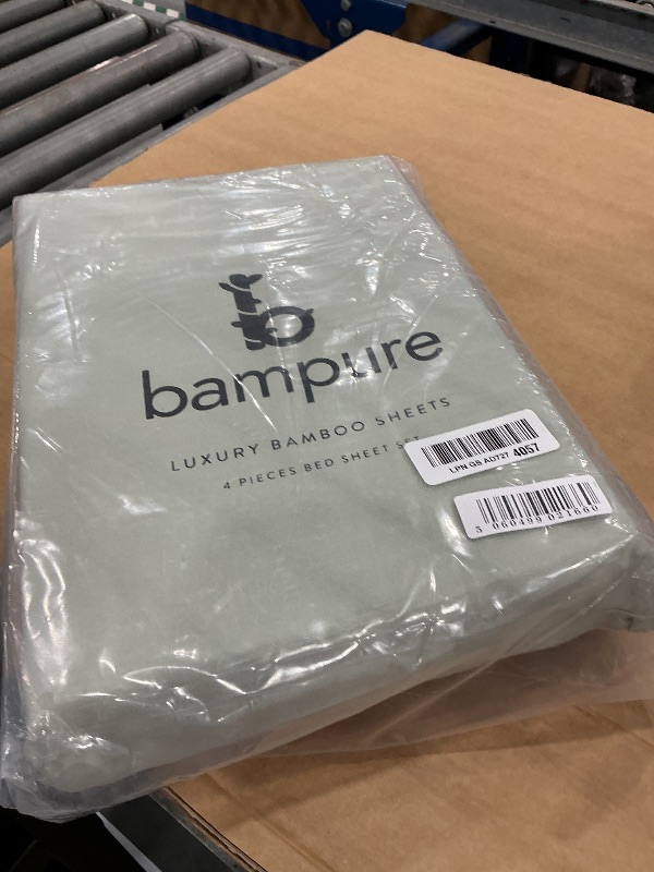 Photo 1 of BAMPURE Bamboo Viscose King Sheets - 4pc Cooling Set