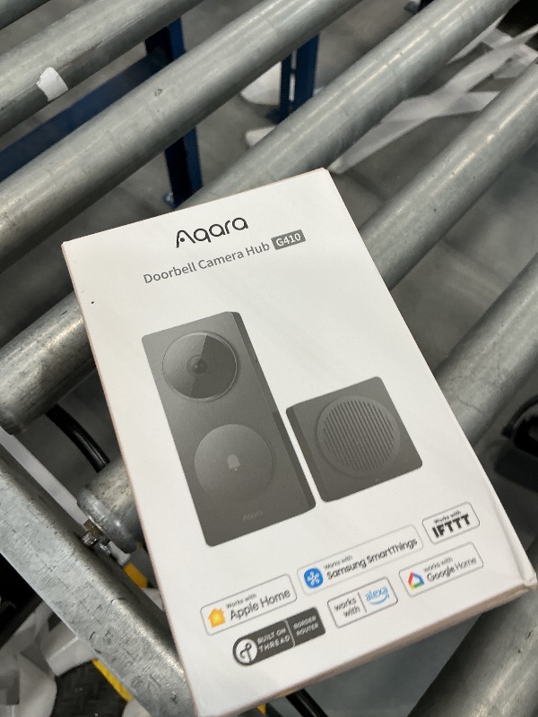 Photo 1 of Aqara Smart Doorbell Camera G410 with Chime, HomeKit Secure Video, Gray