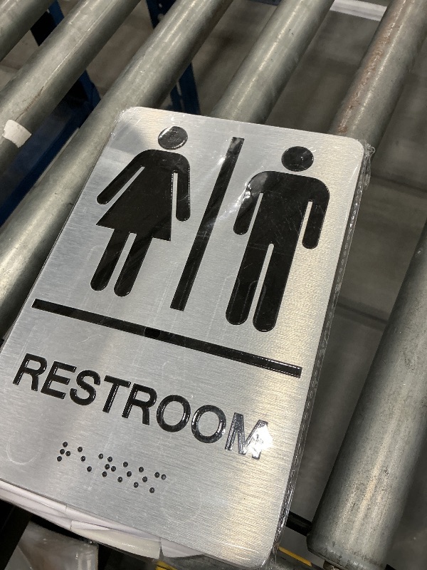 Photo 1 of DALLAHASEE ADA Restroom Sign - Aluminum