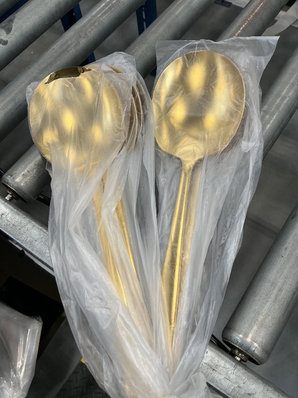 Photo 1 of Large gold spoons
