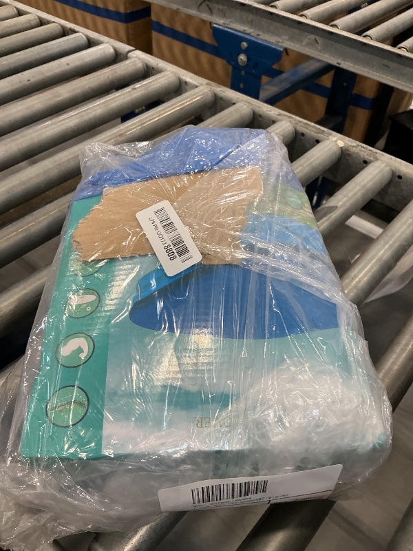 Photo 1 of Inflatable Pool Cover for 120in x 72in Rectangle Swimming Pool, Rectangular Pool Covers, Built-in Elastic Dustproof Rainproof Foldable Above Ground Pool Cover (Blue, 120in x 72in)
