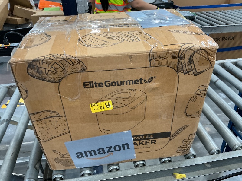 Photo 1 of Elite Gourmet 2 Lb Programmable Bread Maker, 3 Sizes, 19 Presets, Black