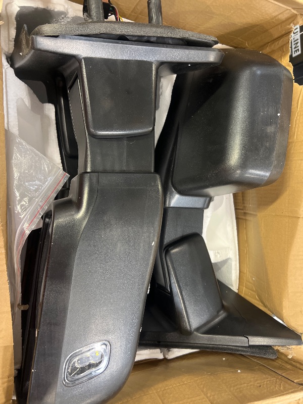 Photo 4 of WHALEMOTOR Smoked Tow Mirrors with Puddle Light for 2004-2014 Ford F-150