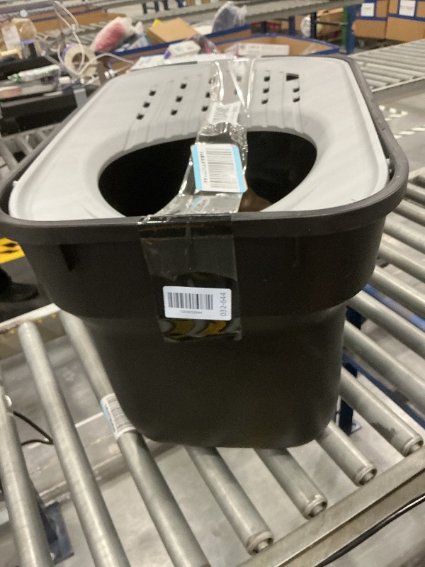 Photo 1 of IRIS USA Top Entry Cat Litter Box, Black