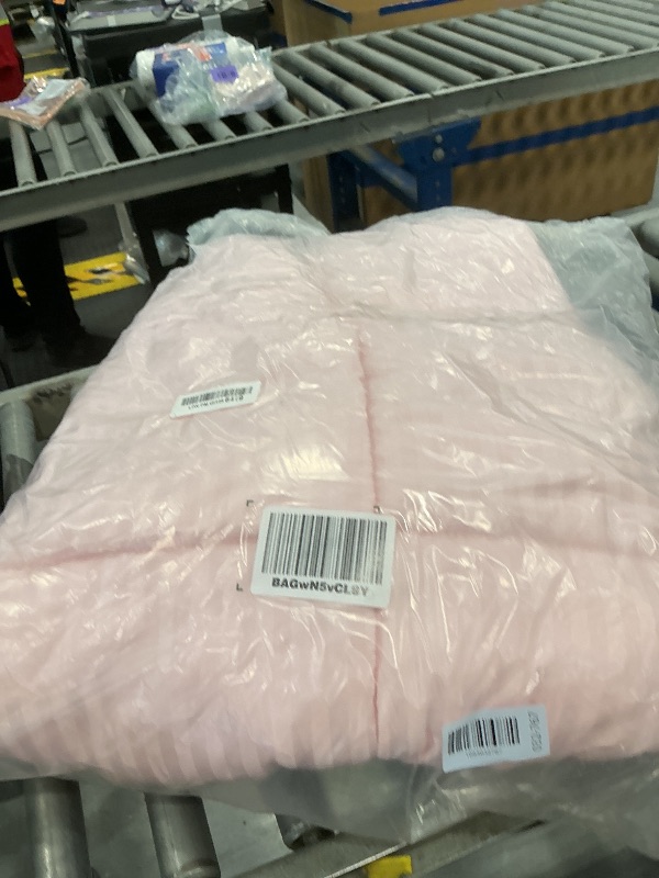 Photo 1 of ZPECC Toddler Bedding Set - 4 Piece, Pink Stripe