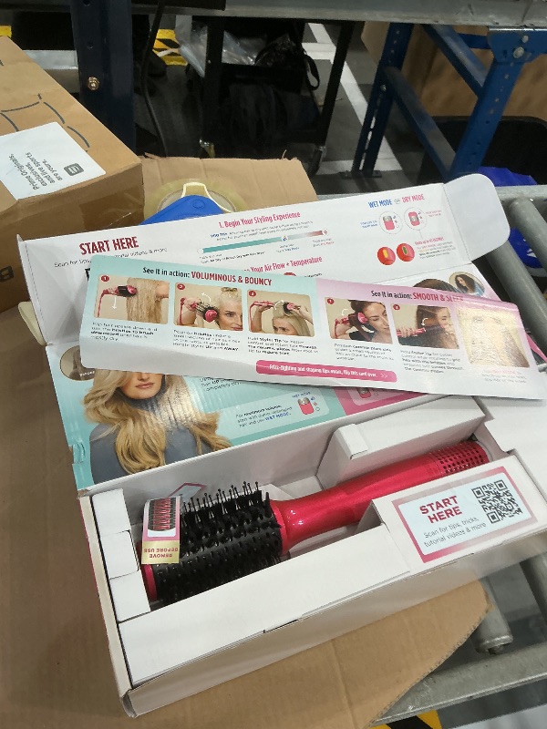 Photo 1 of Shark Glossi 2-in-1 Hot Tool & Air Glosser, Raspberry Pink, HT302BP