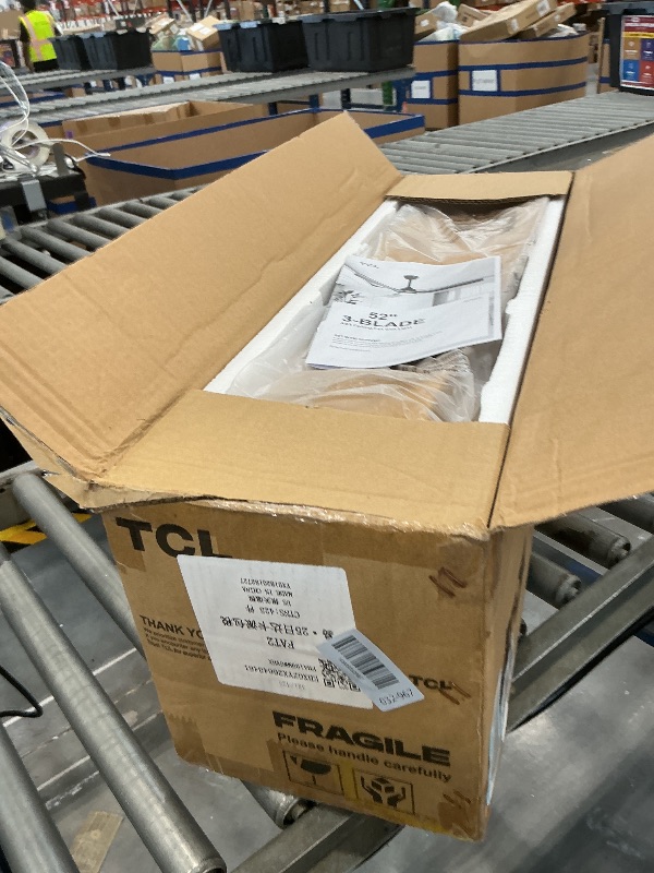 Photo 1 of TCL 52" Waterproof Outdoor Ceiling Fan with Light & Remote