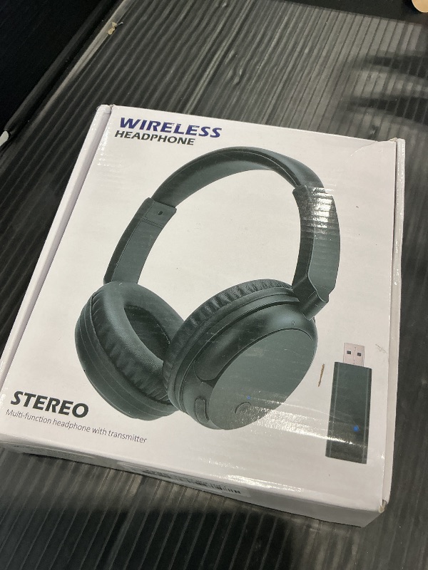 Photo 1 of RETRADEKING Wireless Over-Ear FM Headphones - Black