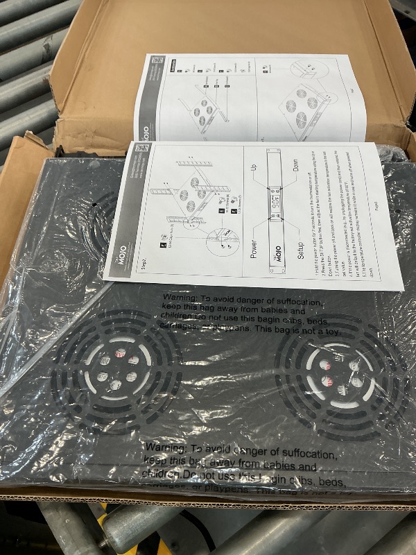 Photo 1 of Tecmojo 1U Rack Mount Cooling Fans, 4 Fans Cooling System with Thermostat,Digital Heat Monitor Display & Overheat Alarm Sensor, Adjustable Temperature Control and Depth