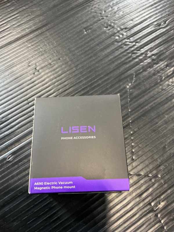 Photo 1 of LISEN Suction Car Phone Mount - Magnetic, 360° Adjustable