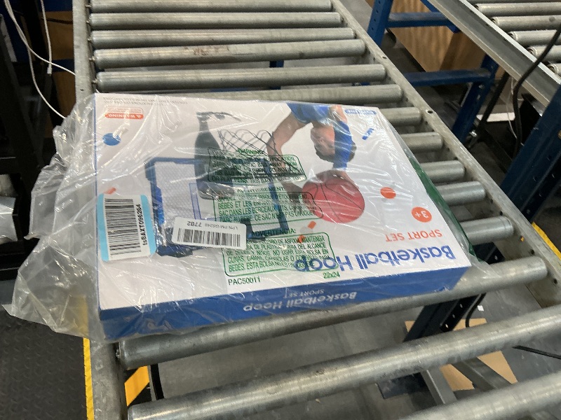 Photo 1 of HYES Mini Basketball Hoop Indoor with 7 LED Lighting/Scoreboard, Blue