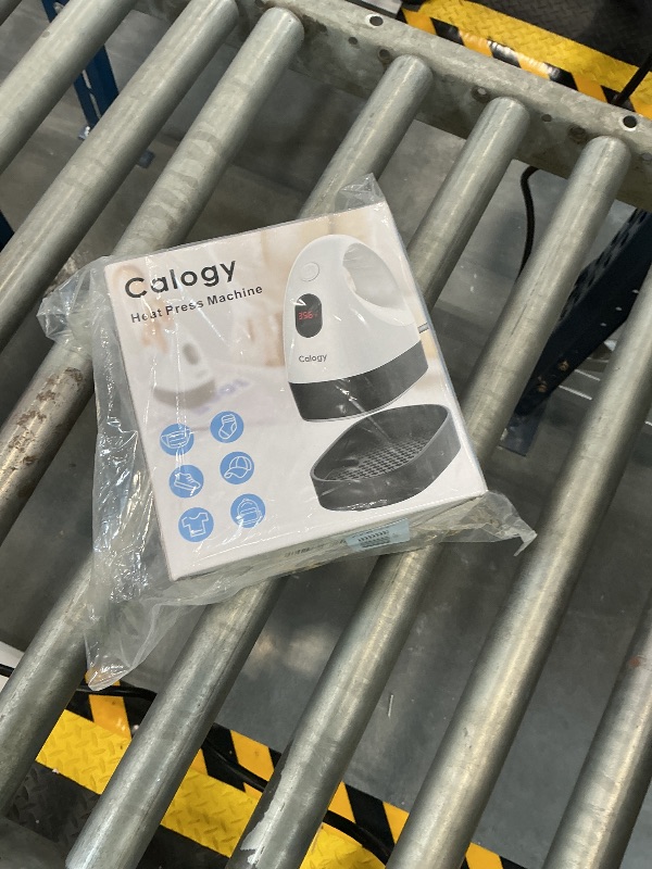 Photo 1 of Calogy Mini Heat Press, Heat Transfer Machine, Constant Temp Control, Insulated Safety Base, Fits for Crafts, T-Shirt, Hat, Cap, Pillows (Pomelo Green)