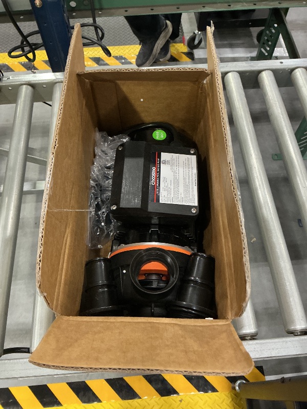 Photo 1 of choosmo 1/4 HP Above Ground Pool Pump Replacement, 2220 GPH High Flow 115V Corded Pool Filter Pump for Existing Sand Filter Setups, Swimming Pool Circulation Pump with 1.25/1.5 in Hose Adapters