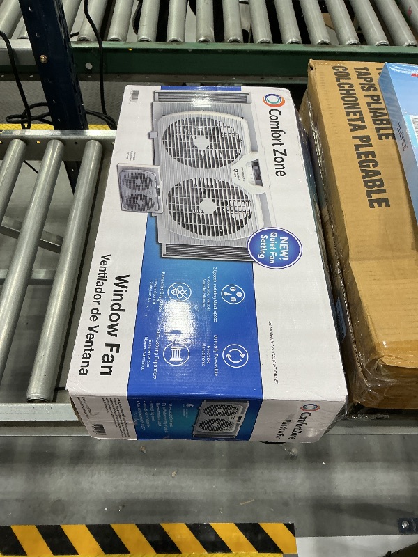 Photo 1 of COMFORT ZONE Reversible Twin Window Fan with 3-Speeds & Expandable Width
