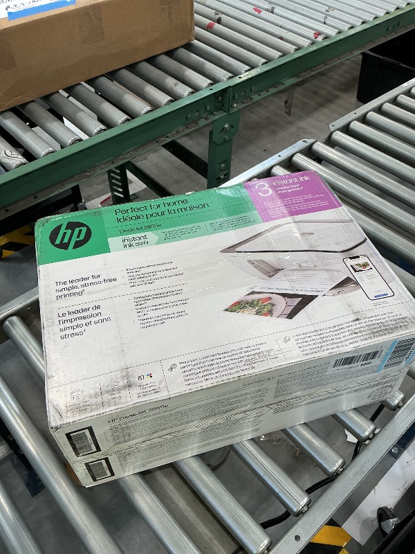 Photo 1 of HP DeskJet 2855e Wireless All-in-One Color Inkjet Printer, Scanner, Copier, Best-for-home, 3 month Instant Ink trial included. This printer is only 2.4 ghz capable. (588S5A)