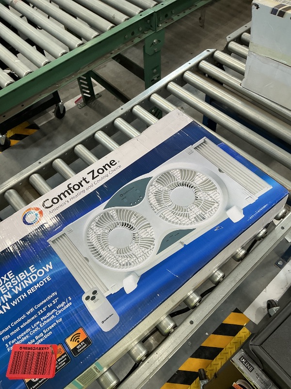 Photo 1 of COMFORT ZONE 9" Smart Twin Window Fan