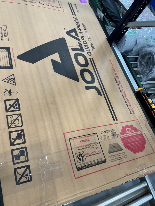 Photo 1 of JOOLA 15mm Indoor Ping Pong Table with Quick Clamp Table Tennis Net Set - Single Player Playback Mode - Regulation Size Compact Storage Set
