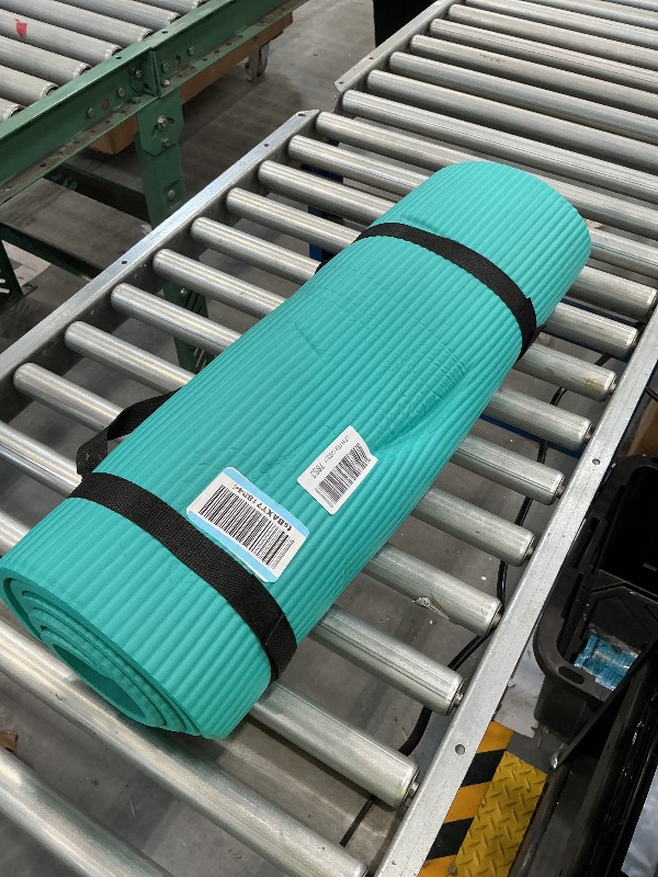 Photo 1 of Gaiam Essentials Thick Yoga Mat 10mm - Teal