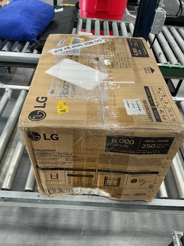 Photo 1 of LG 6000 BTU Window Air Conditioner[2024 New] Remote Control, WiFi Enabled works with LG ThinQ, Alexa, Hey Google, Washable Filer Ultra-Quiet Cools Small Room up to 250 Sq.Ft AC Unit White LW6024RSMX