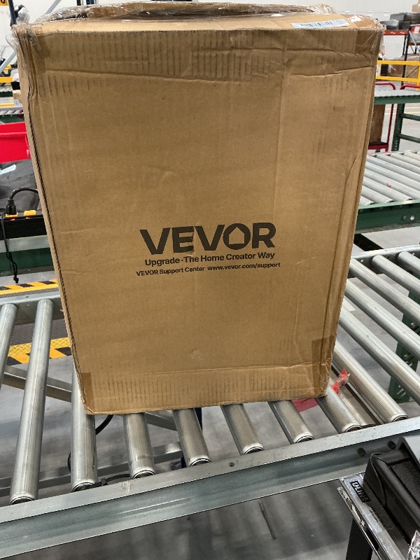 Photo 1 of VEVOR Rice Storage Container, 4.5Gallon/20L x2 Capacity Large Dog Food Dispenser Bin, Kitchen Ingredient Grain Cereal Flour Bin, Pet food Containers with Wheels, 2 Measuring Cups, Airtight Lid, 2 Pack