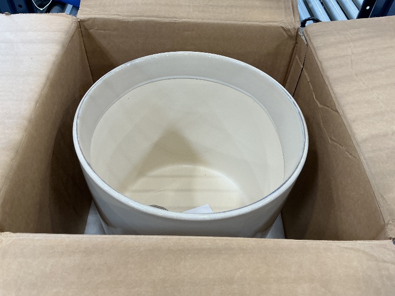 Photo 1 of LE TAUCI 12 Inch Ceramic Planter, Sand Beige