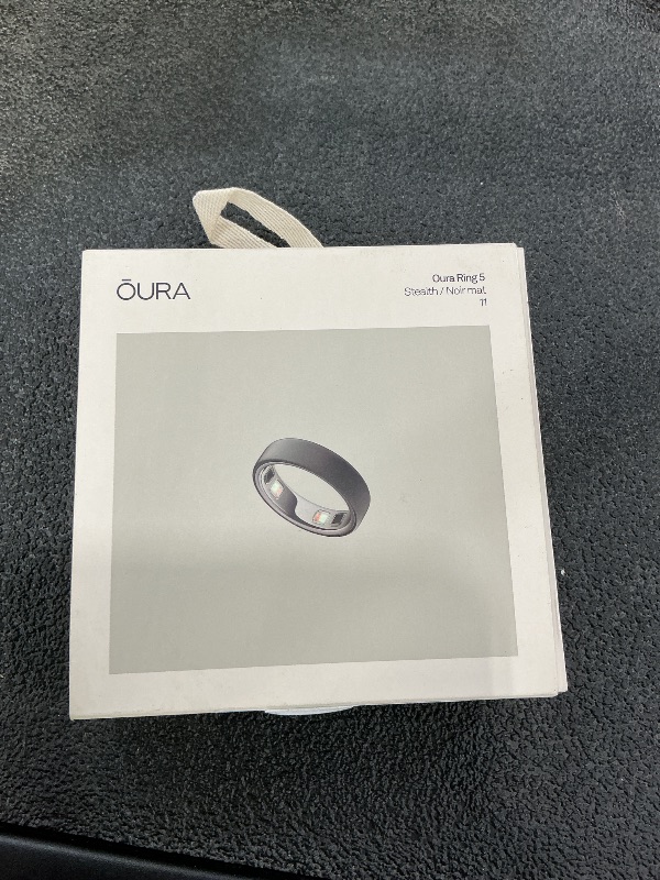 Photo 1 of OURA Ring 5 - Stealth - Size 11 - Smart Ring Health Tracker - Sleep, Activity, Women's Health, AI Advisor, 1 Week Battery Life, App, Android & iOS Compatible