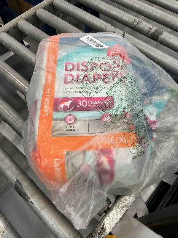Photo 1 of Simple Solution Female Dog Diapers, L/XL, 30 Count