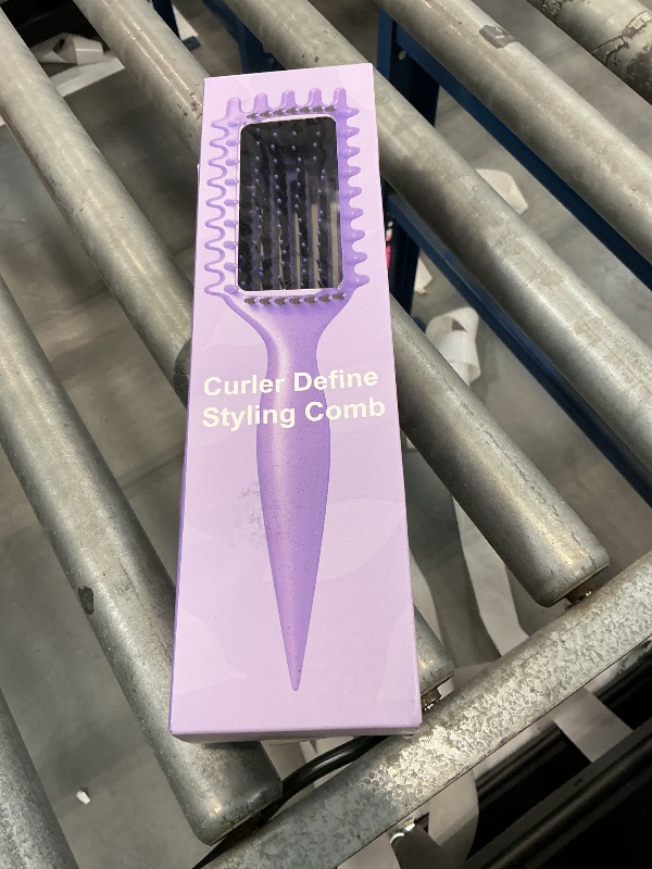 Photo 1 of MMBVSZ Curl Defining Brush for Curly Hair (Purple)