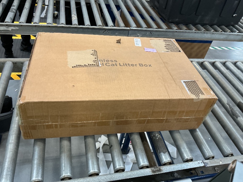 Photo 1 of AIPERRO Stainless Steel XL Enclosed Cat Litter Box
