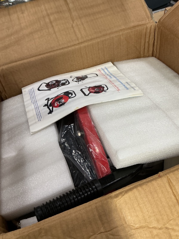 Photo 1 of Garvee K-300K Electric Drain Cleaner Machine, 75 ft, Red
