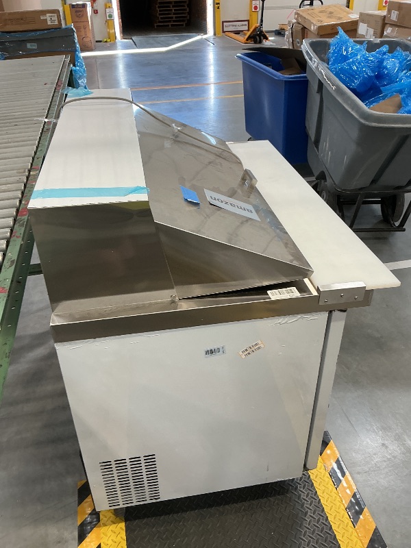 Photo 1 of Leacco Refrigerated Sandwich Prep Table, 48" Commercial Workstation Refrigerator